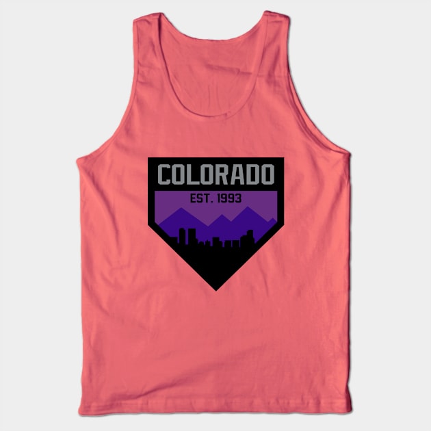 Colorado Skyline Home Plate Tank Top by CasualGraphic